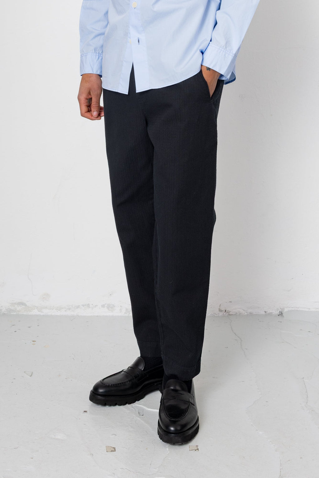 Drawcord Assembly Pant - Black Chunky Ripstop