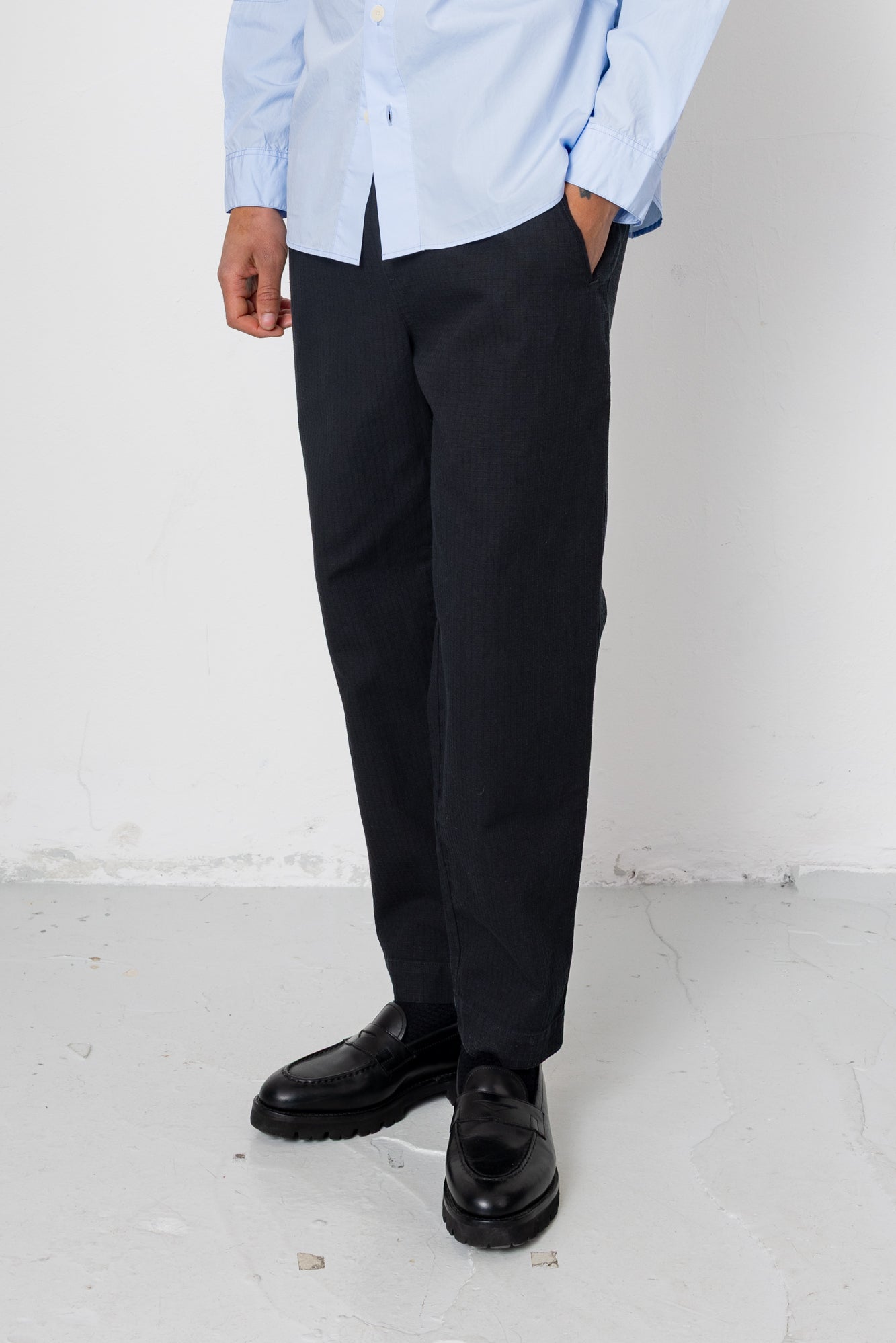 Drawcord Assembly Pant - Black Chunky Ripstop