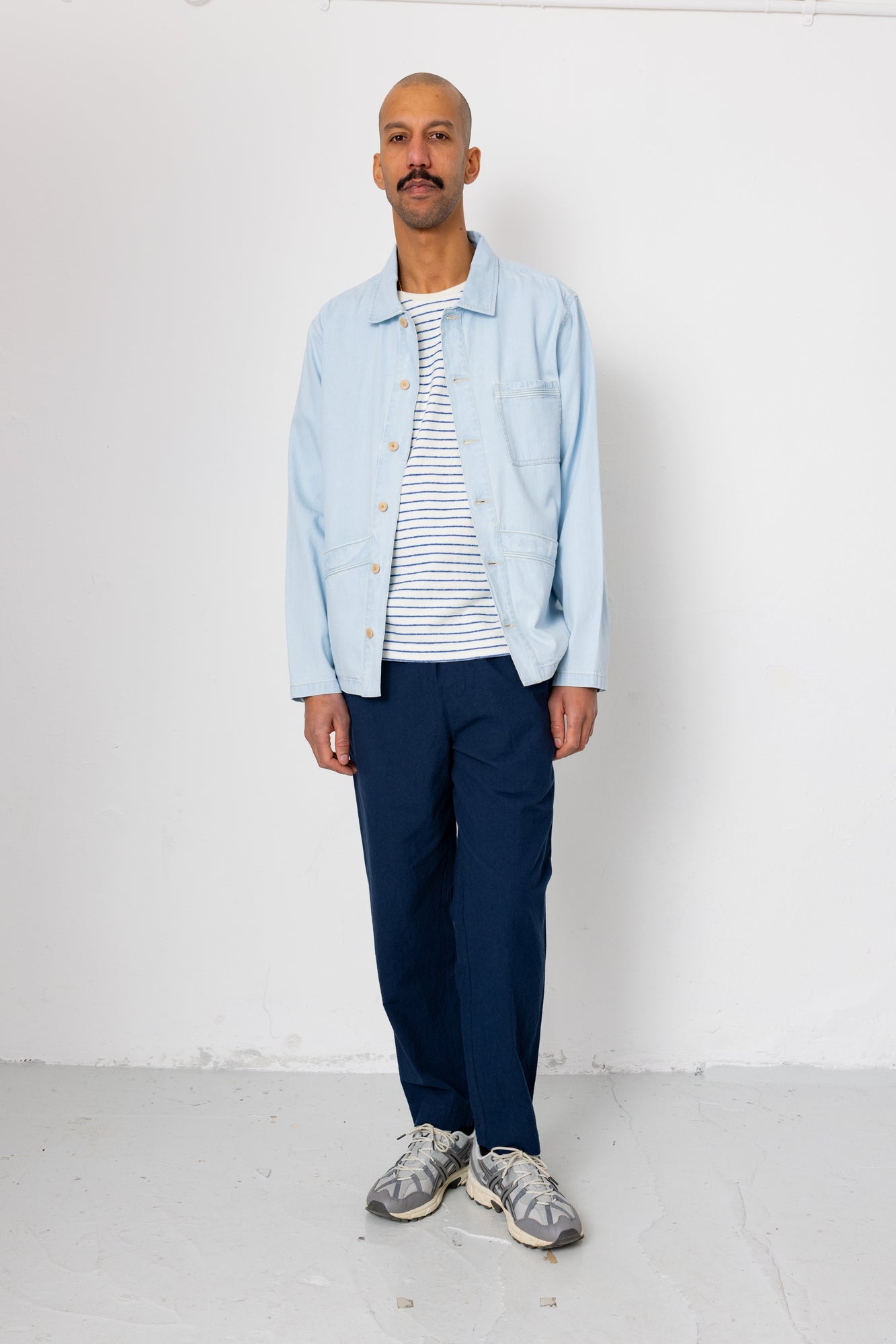 Drawcord Assembly Pant - Dark Navy Crinkle