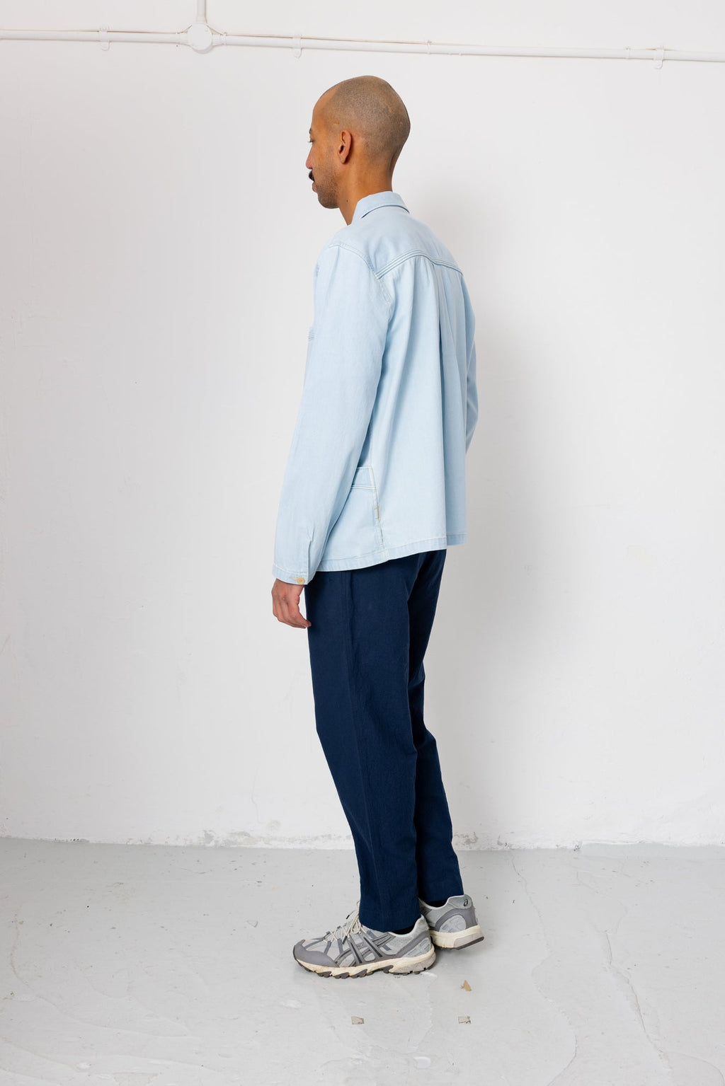 Drawcord Assembly Pant - Dark Navy Crinkle
