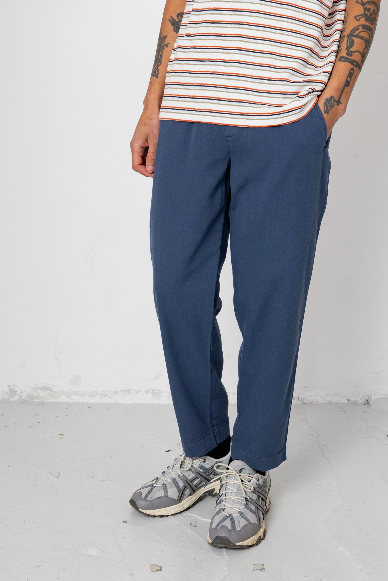 Drawcord Assembly Pant - Soft Navy Canvas