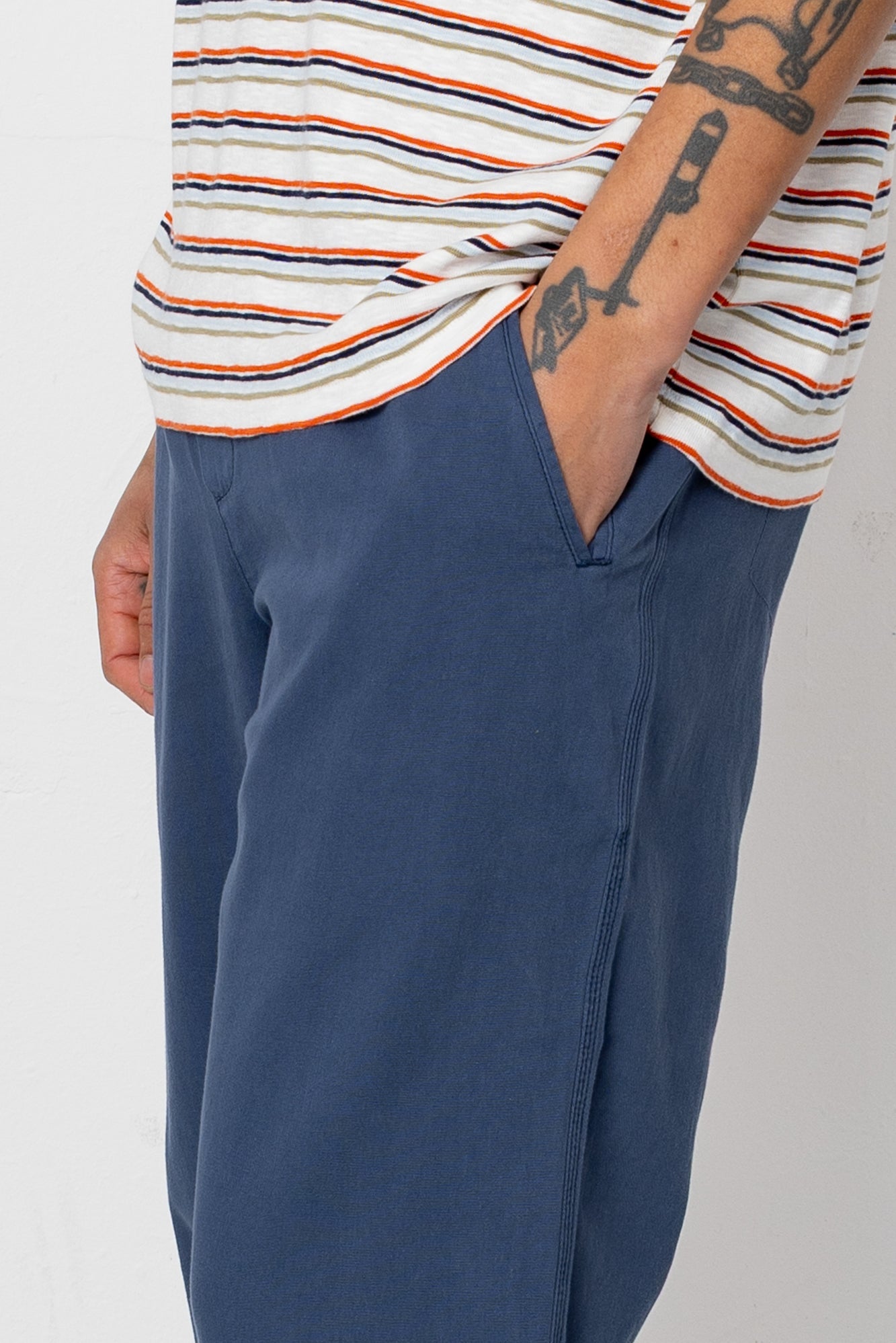 Drawcord Assembly Pant - Soft Navy Canvas