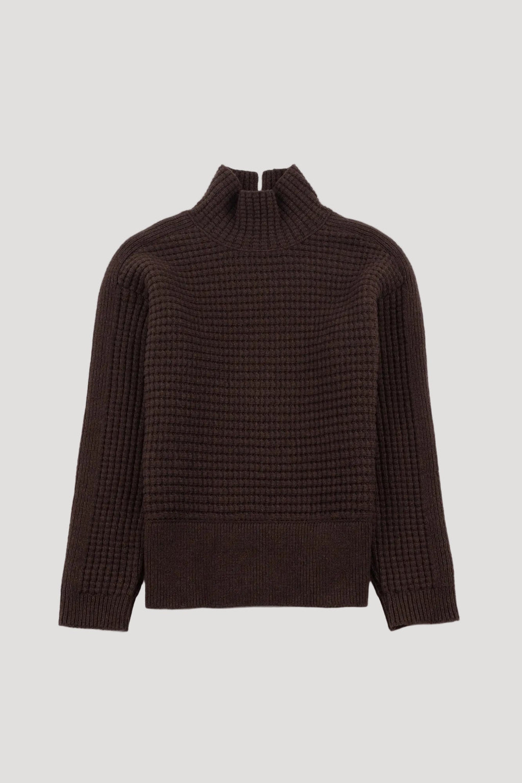 Funnel Neck Jumper - Coffee