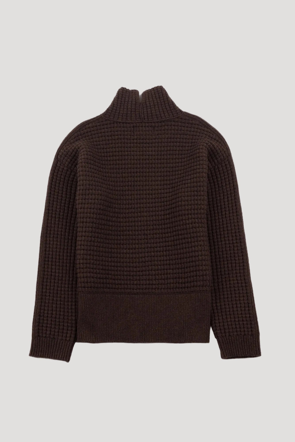Funnel Neck Jumper - Coffee