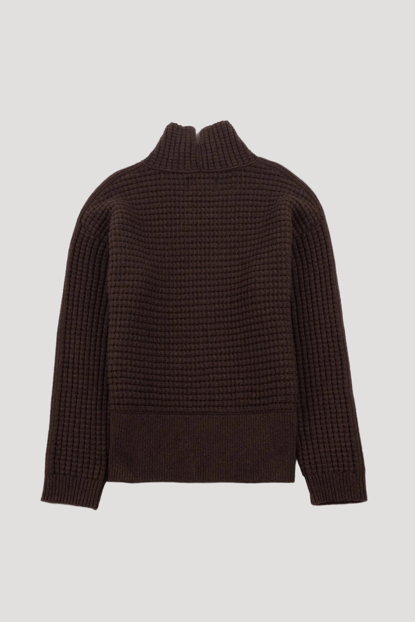 Funnel Neck Jumper - Coffee