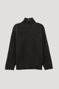 Funnel Neck Jumper - Dark Forest Green