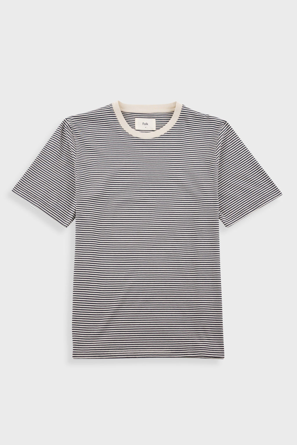 1x1 Striped T-Shirt - Soft Black