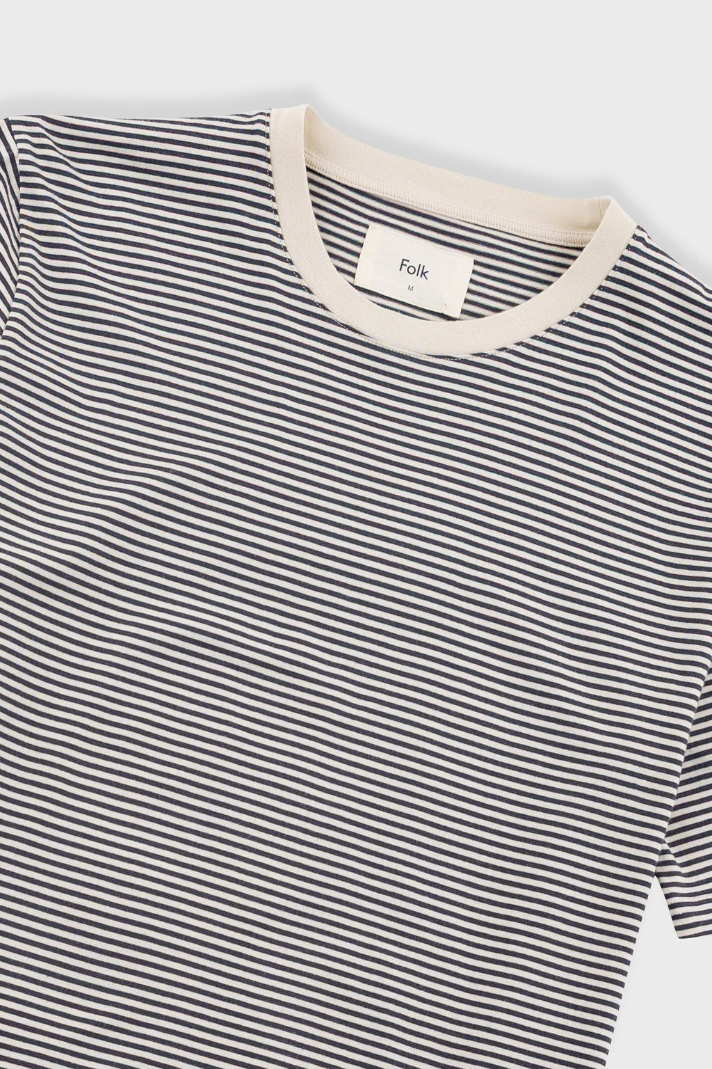 1x1 Striped T-Shirt - Soft Black