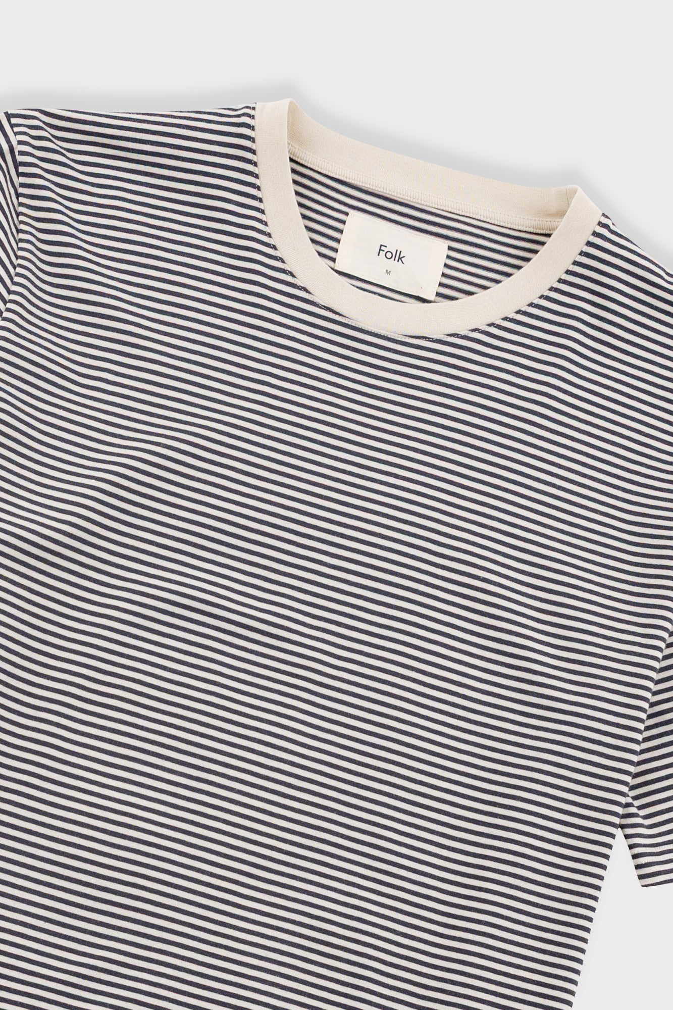 1x1 Striped T-Shirt - Soft Black