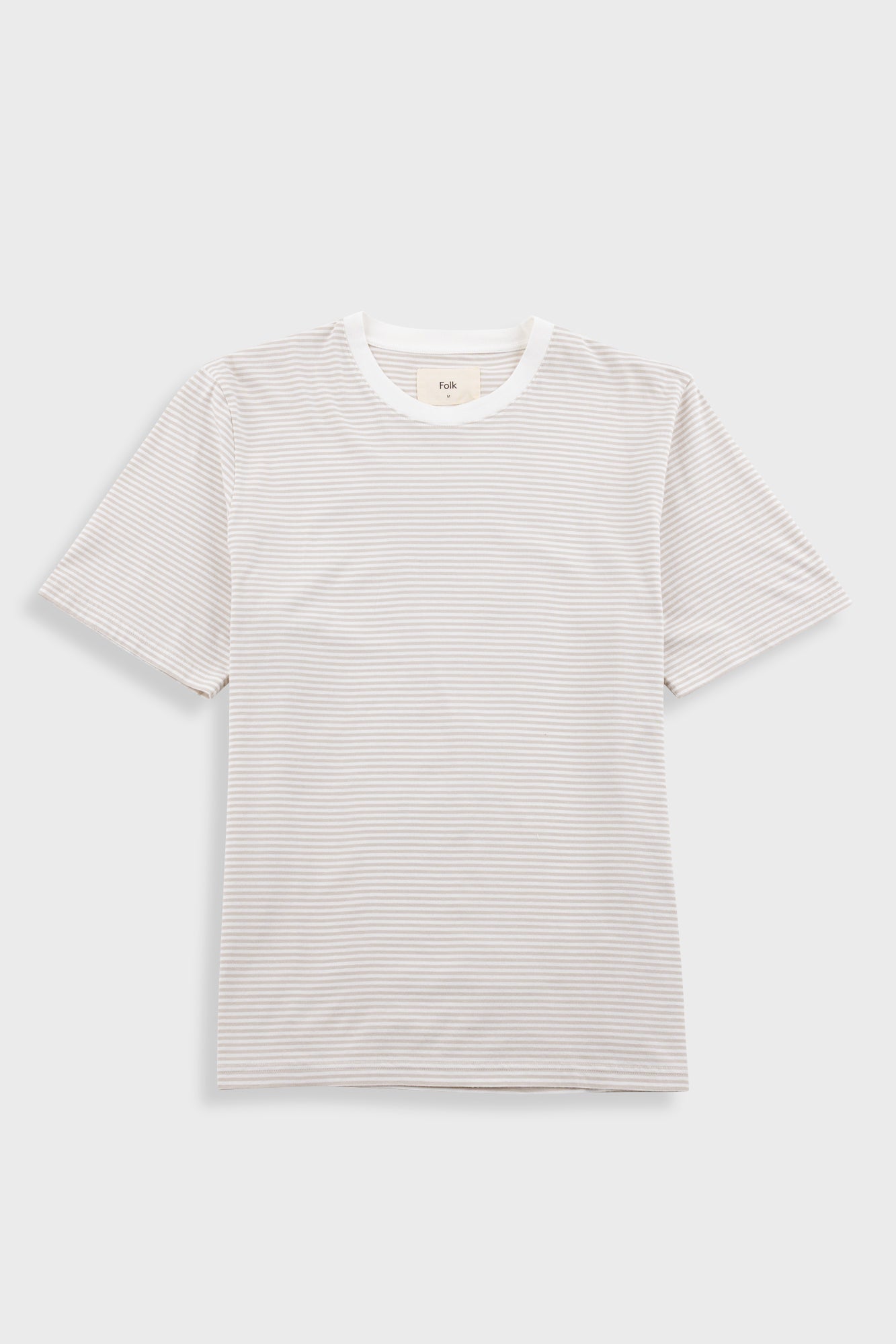 1x1 Striped T-Shirt - Stone