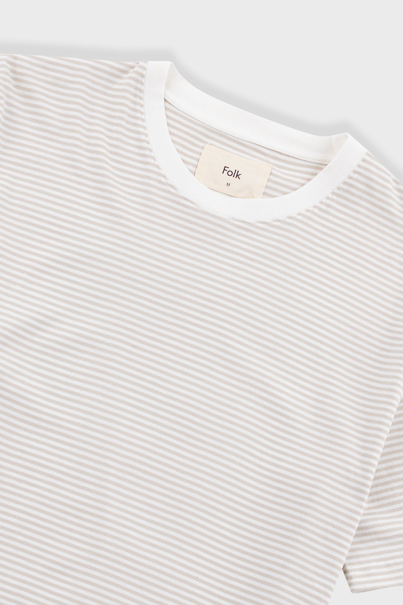 1x1 Striped T-Shirt - Stone