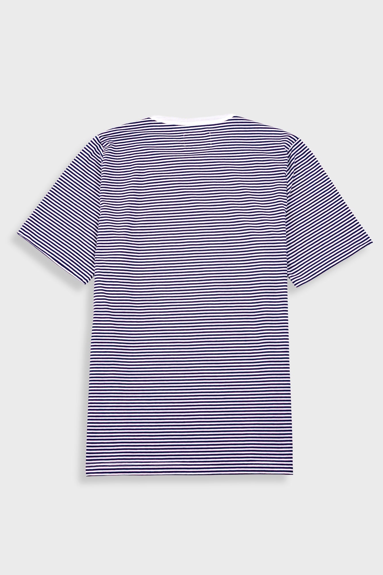 1x1 Striped T-Shirt - Bright Navy / Ecru
