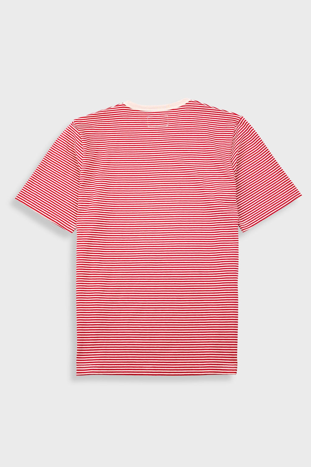 1x1 Striped T-Shirt - Crimson / Stone