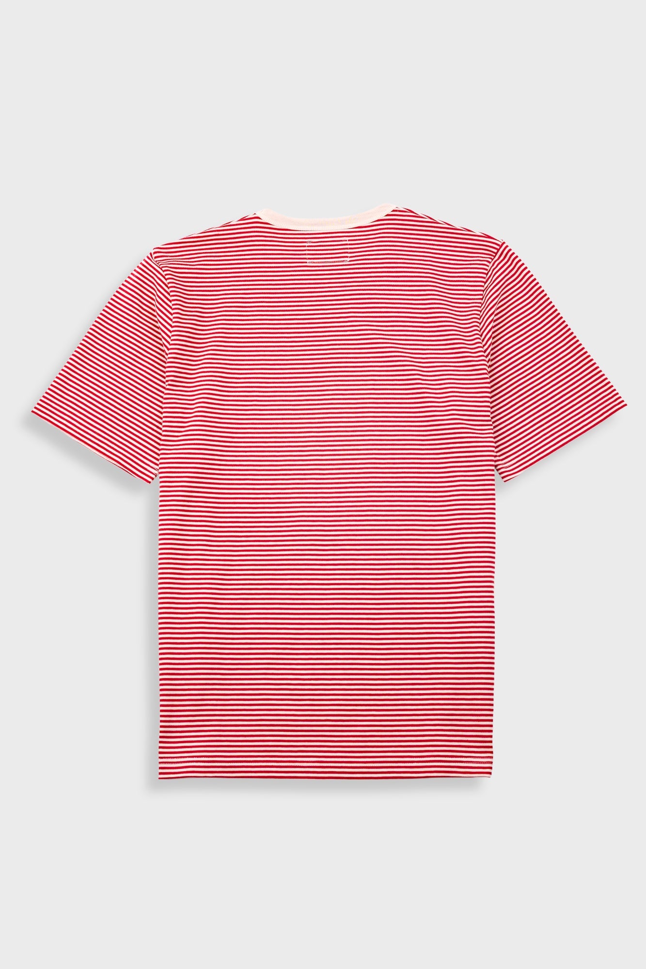 1x1 Striped T-Shirt - Crimson / Stone