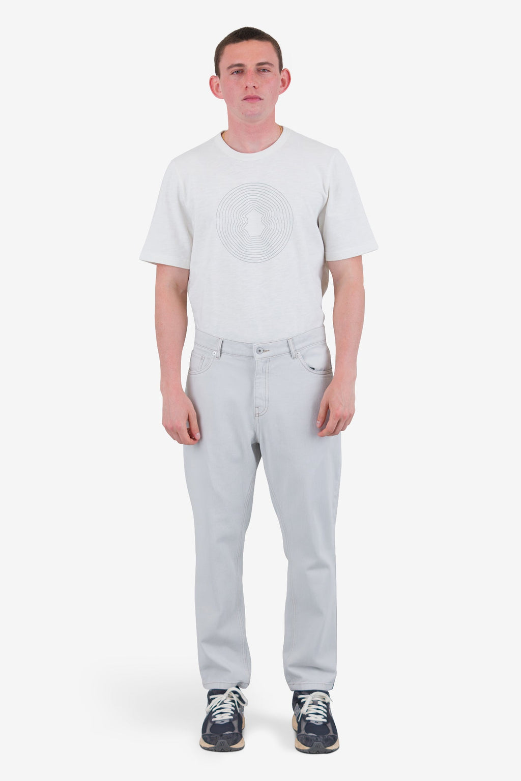5 Pocket Trouser - Soft Grey Denim