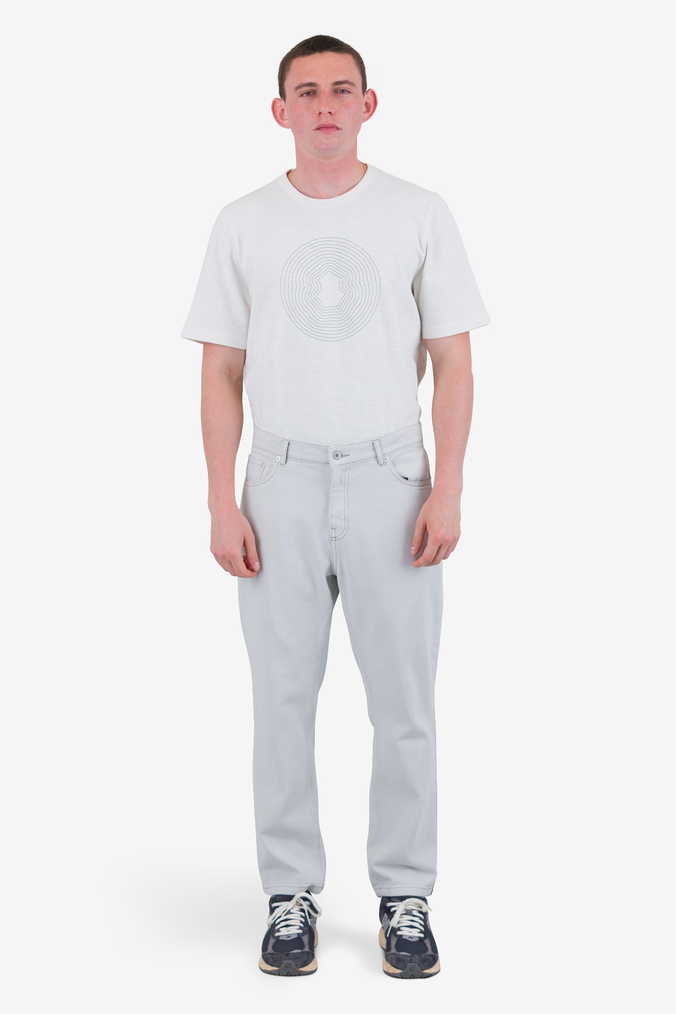 5 Pocket Trouser - Soft Grey Denim