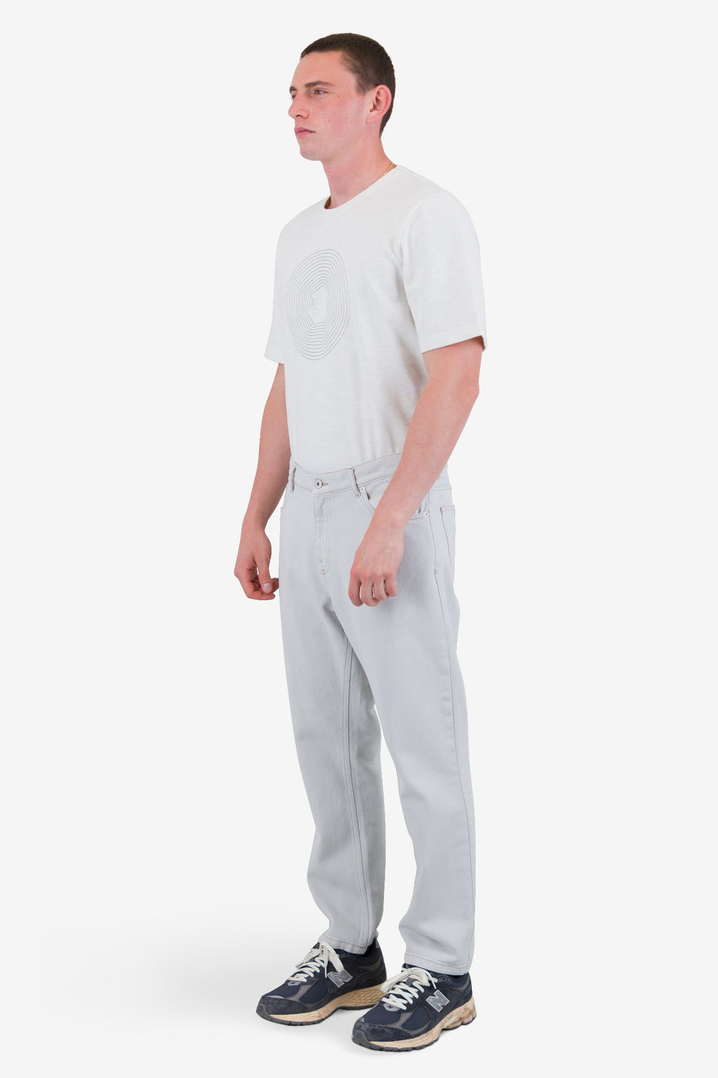 5 Pocket Trouser - Soft Grey Denim