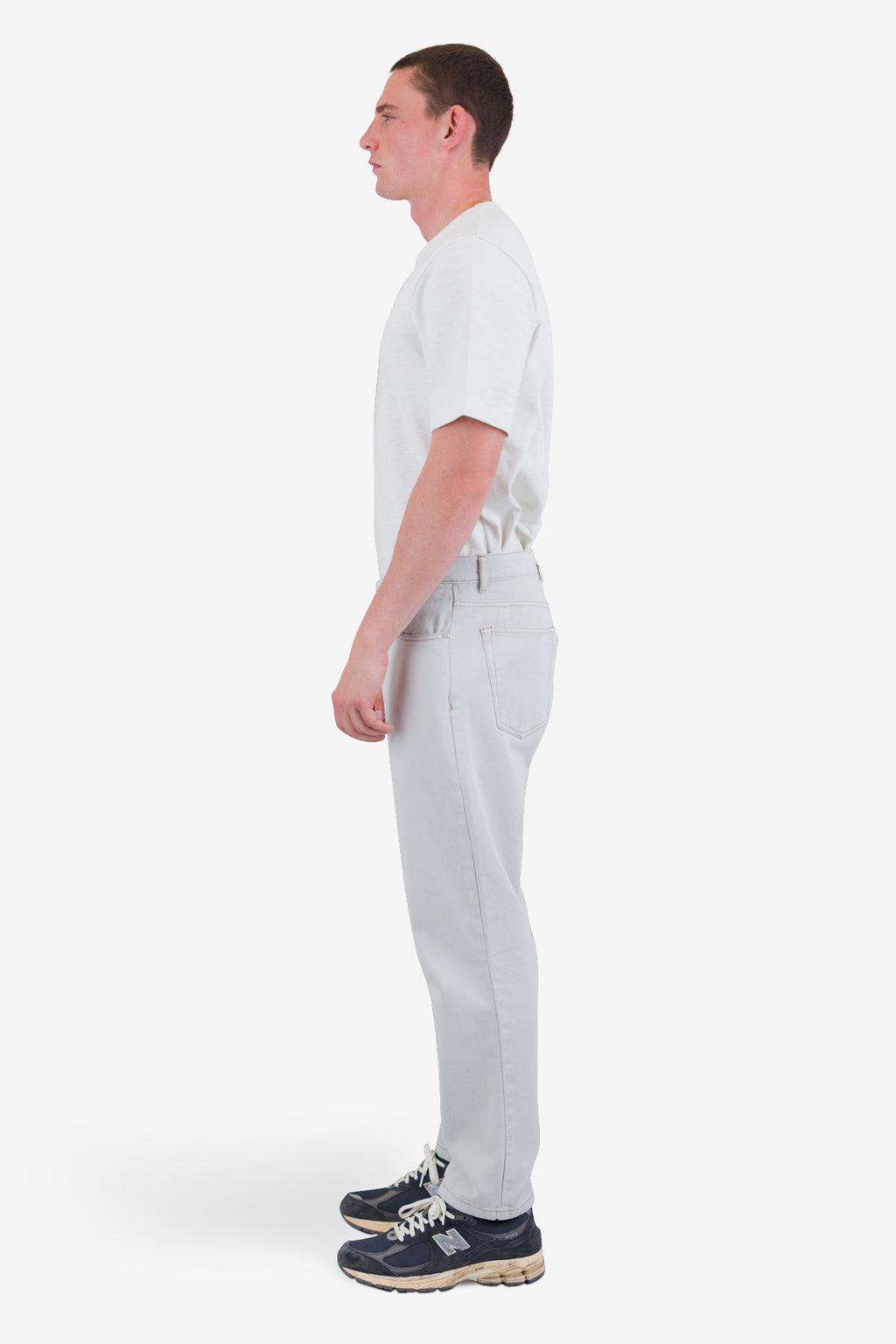 5 Pocket Trouser - Soft Grey Denim