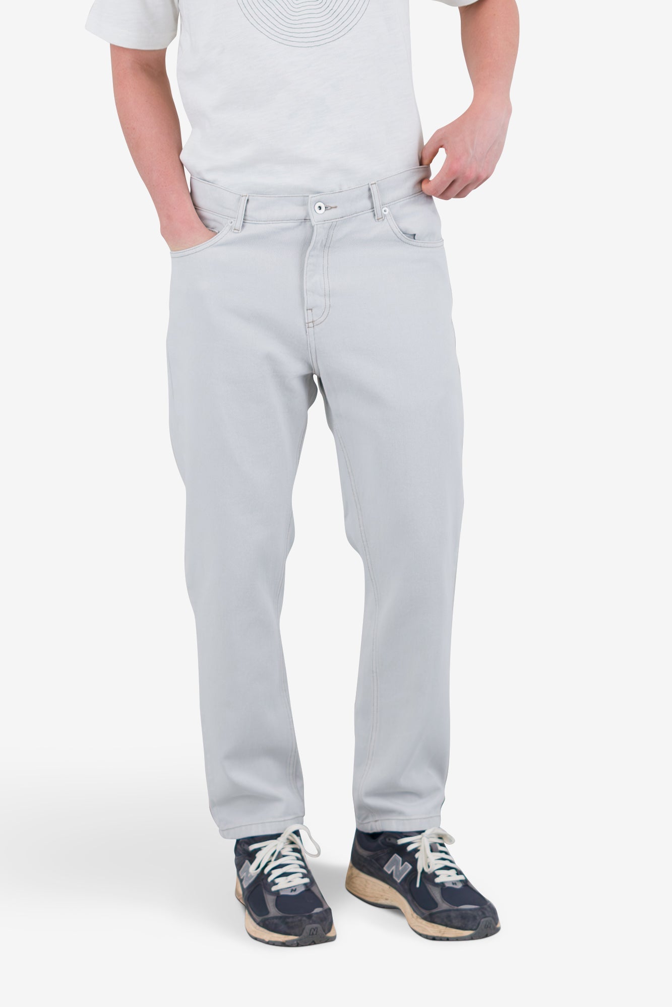 5 Pocket Trouser - Soft Grey Denim