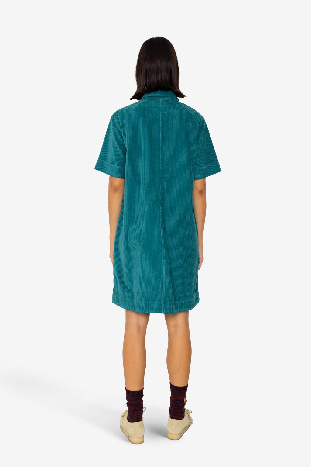 A-Line Zip Dress - Dark Teal