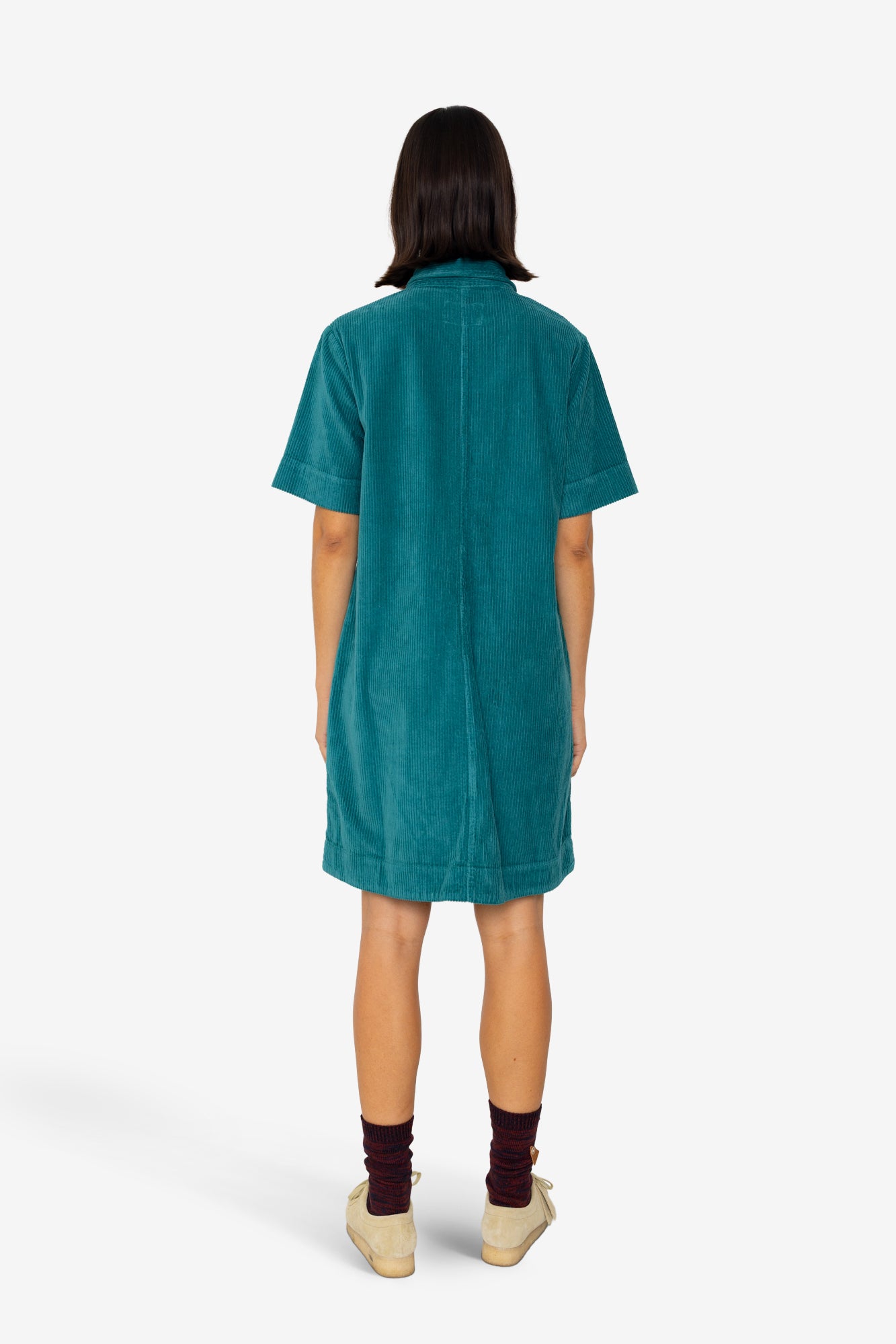 A-Line Zip Dress - Dark Teal