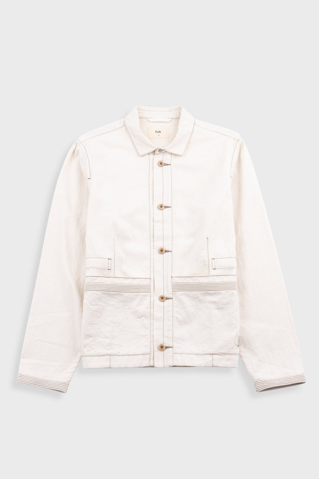 Anniversary Jacket - Ecru Crinkle Cotton
