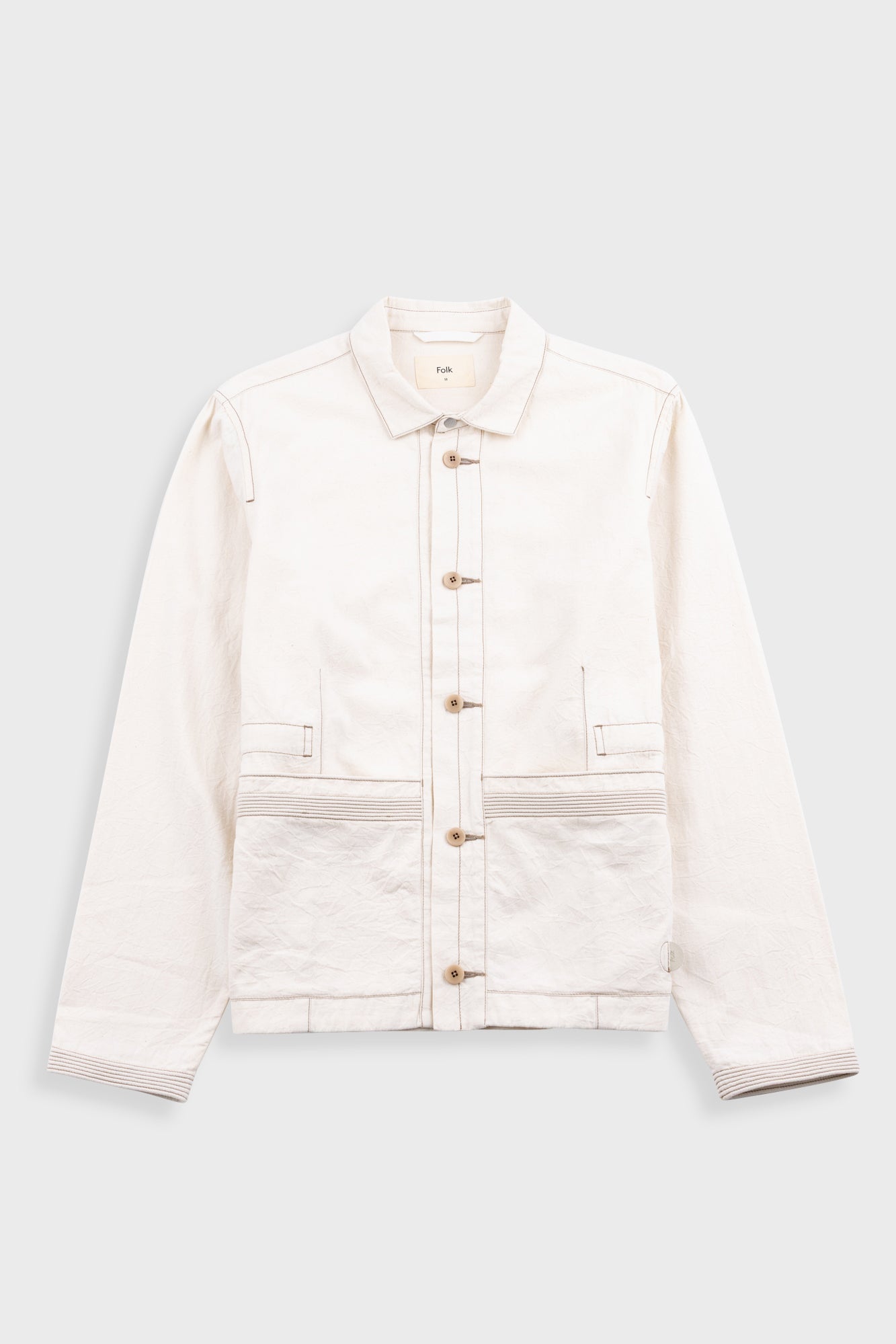 Anniversary Jacket - Ecru Crinkle Cotton
