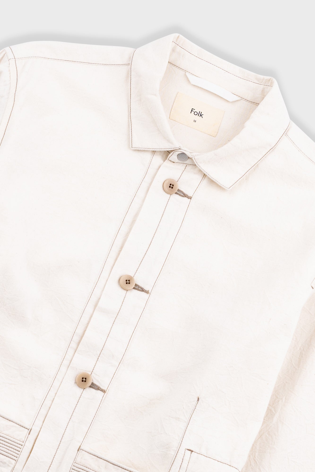 Anniversary Jacket - Ecru Crinkle Cotton