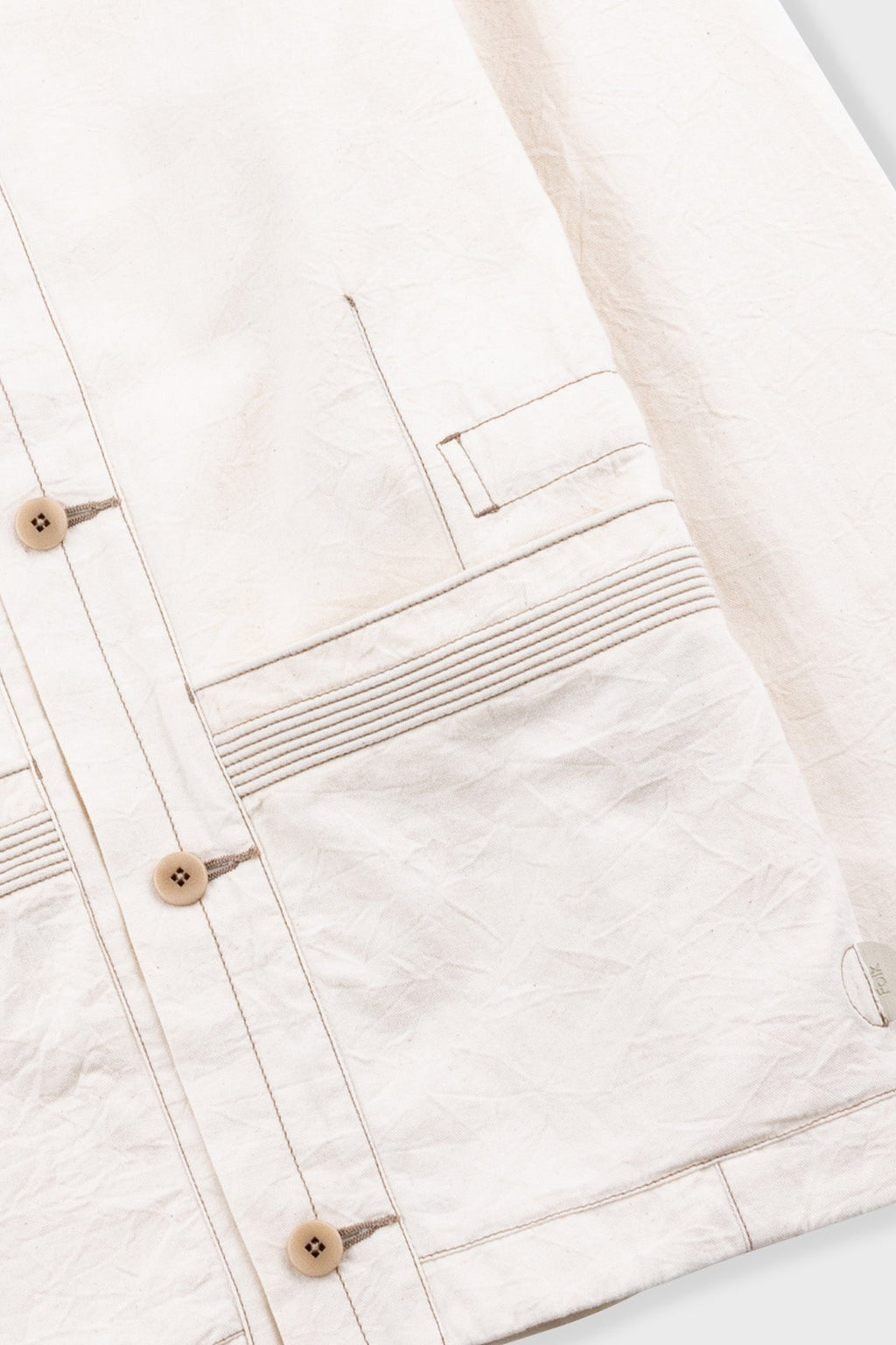 Anniversary Jacket - Ecru Crinkle Cotton
