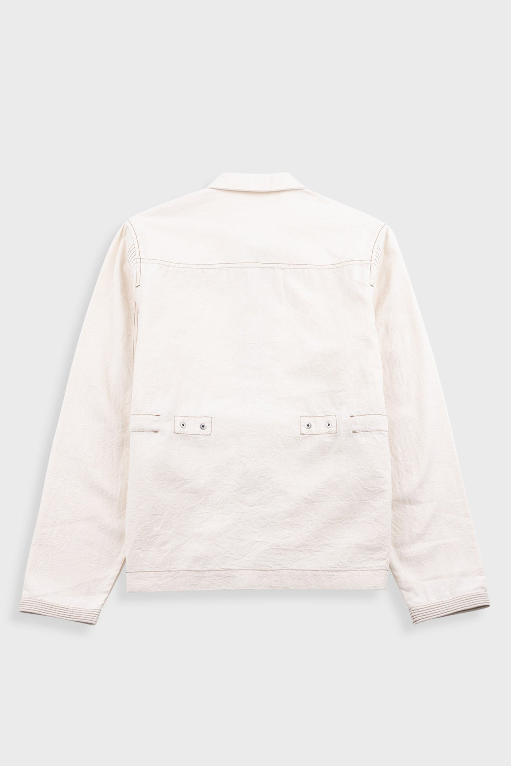 Anniversary Jacket - Ecru Crinkle Cotton