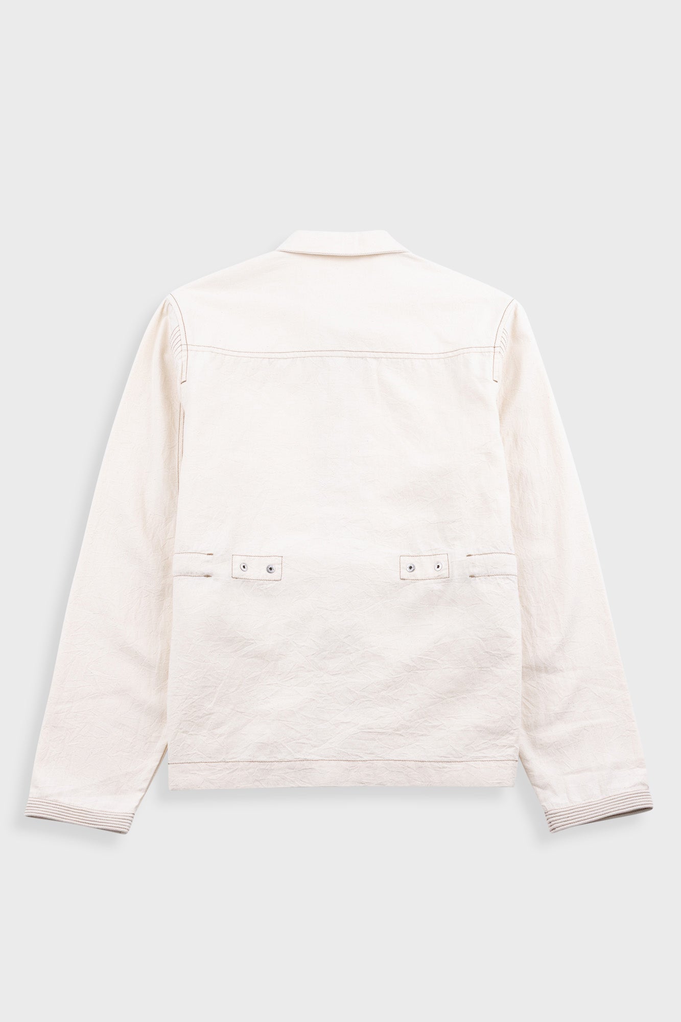 Anniversary Jacket - Ecru Crinkle Cotton