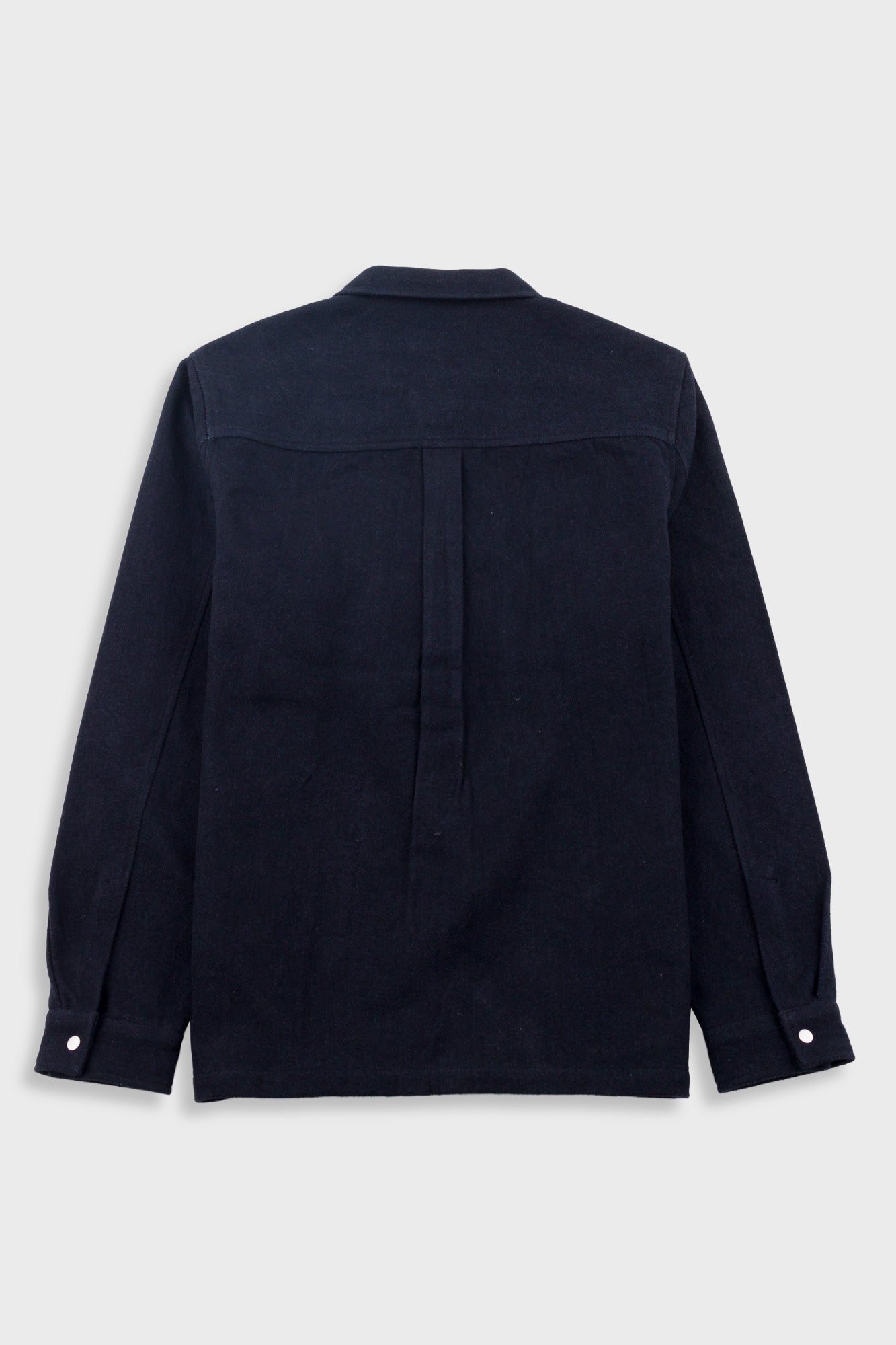 Anniversary Patch Overshirt - Ash Navy Brushed Twill
