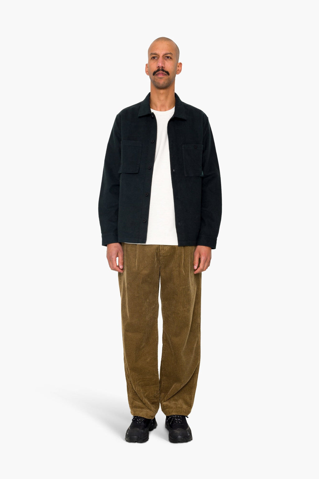 Anniversary Patch Overshirt - Deep Green Moleskin