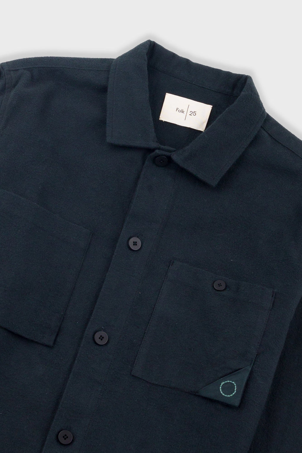 Anniversary Patch Overshirt - Deep Green Moleskin