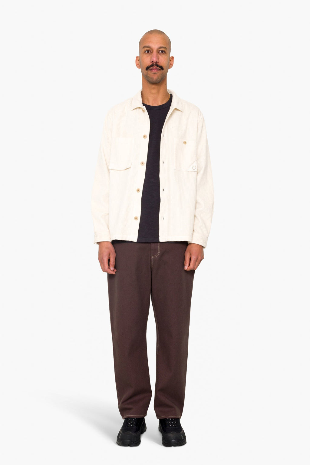 Anniversary Patch Overshirt - Light Stone Chunky Cord