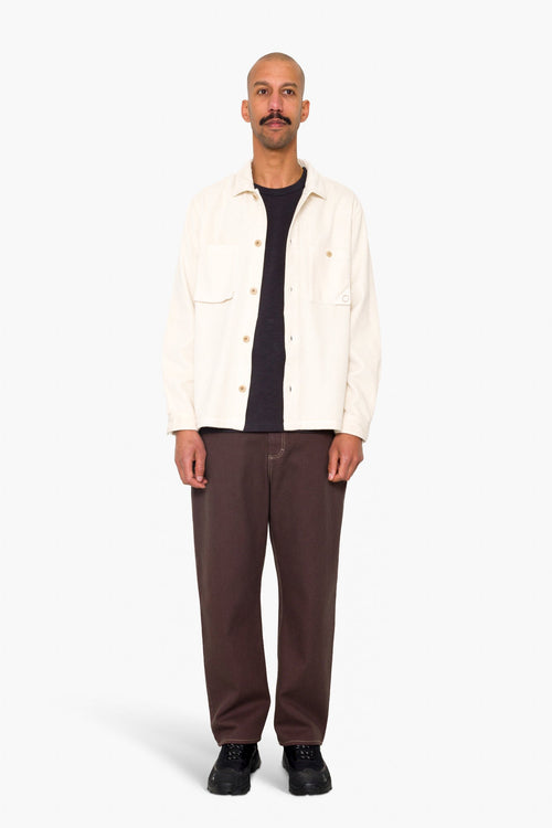 Anniversary Patch Overshirt - Light Stone Chunky Cord