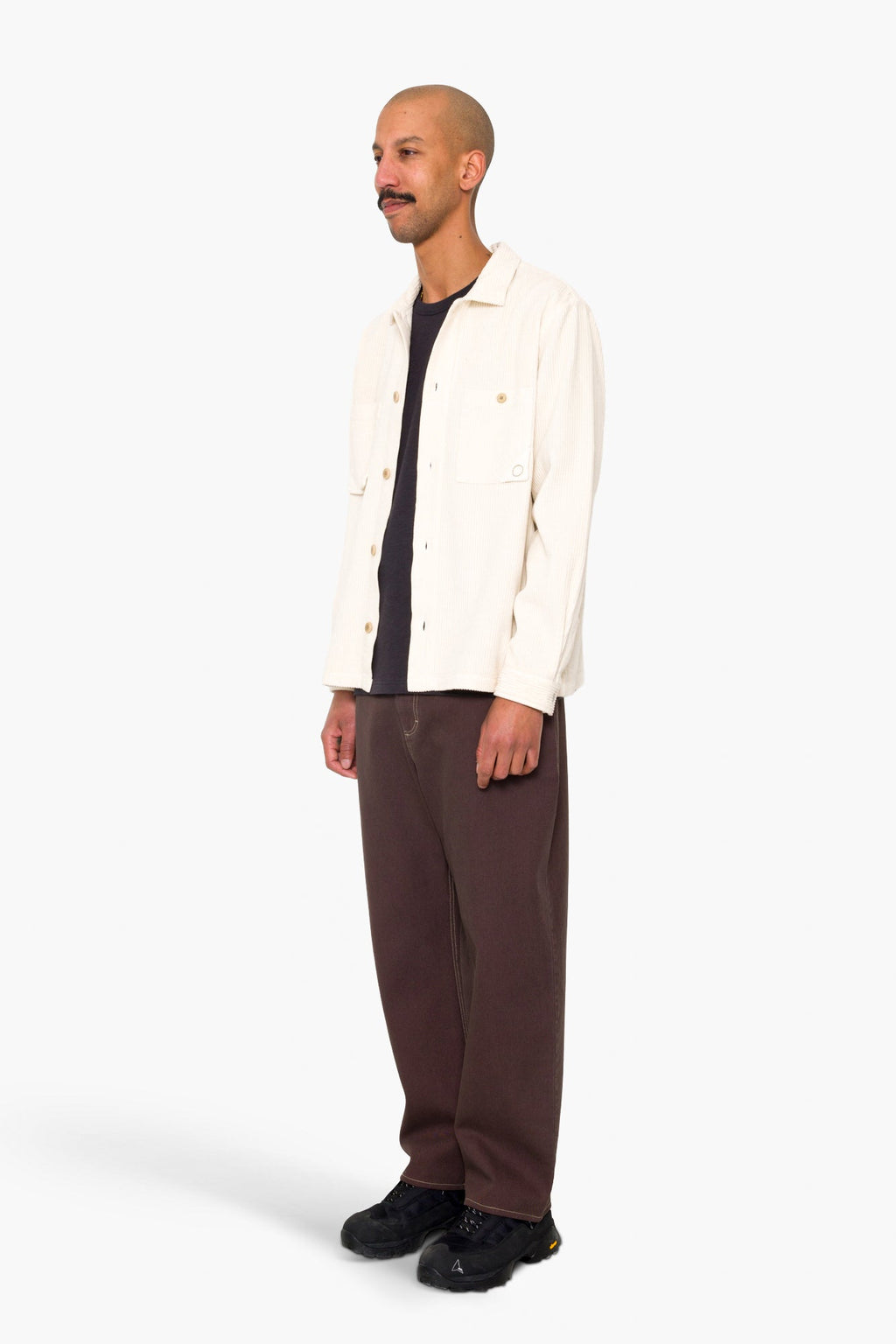 Anniversary Patch Overshirt - Light Stone Chunky Cord