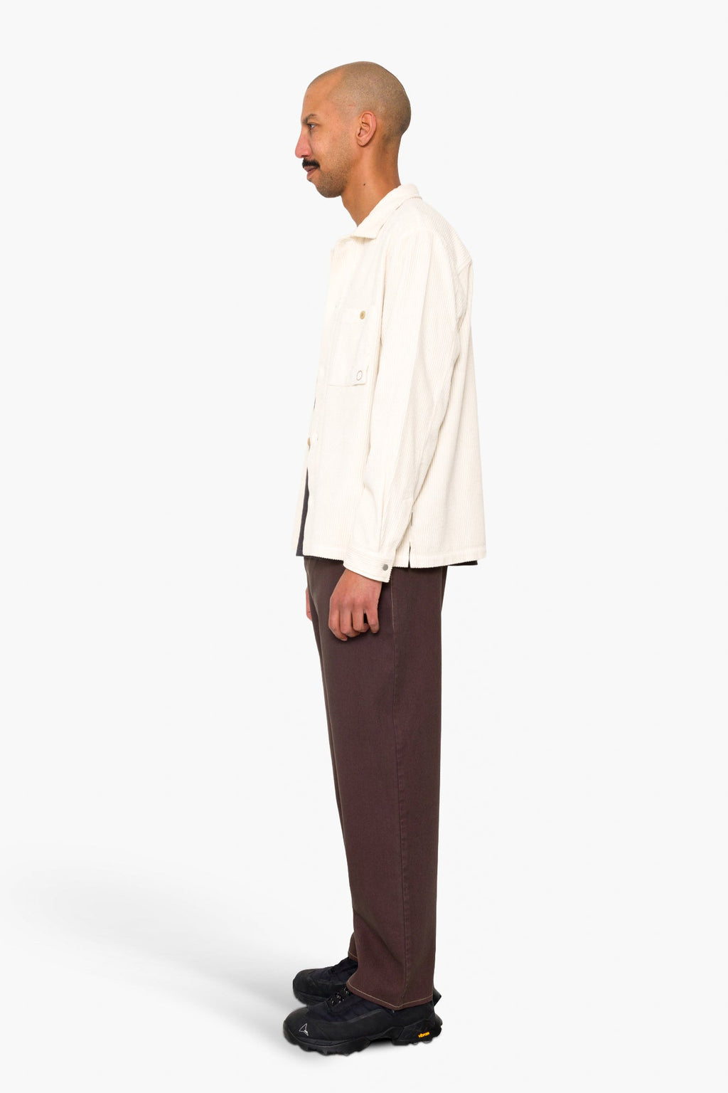 Anniversary Patch Overshirt - Light Stone Chunky Cord