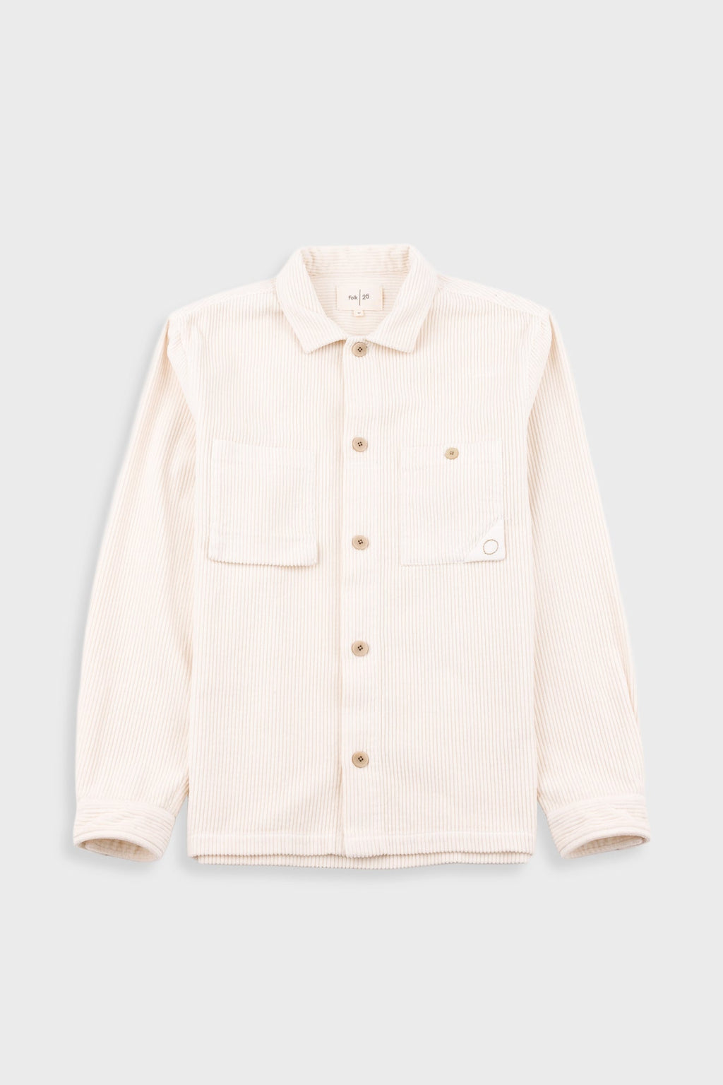 Anniversary Patch Overshirt - Light Stone Chunky Cord
