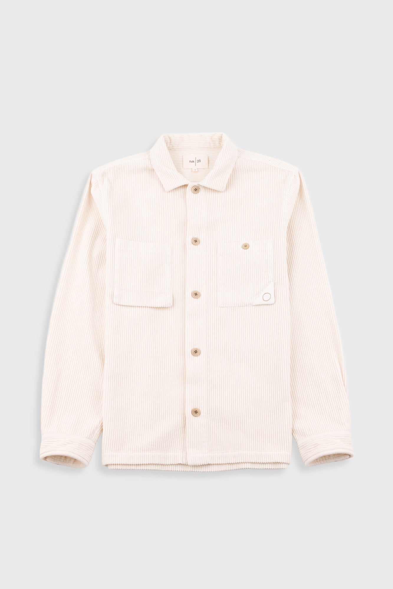 Anniversary Patch Overshirt - Light Stone Chunky Cord