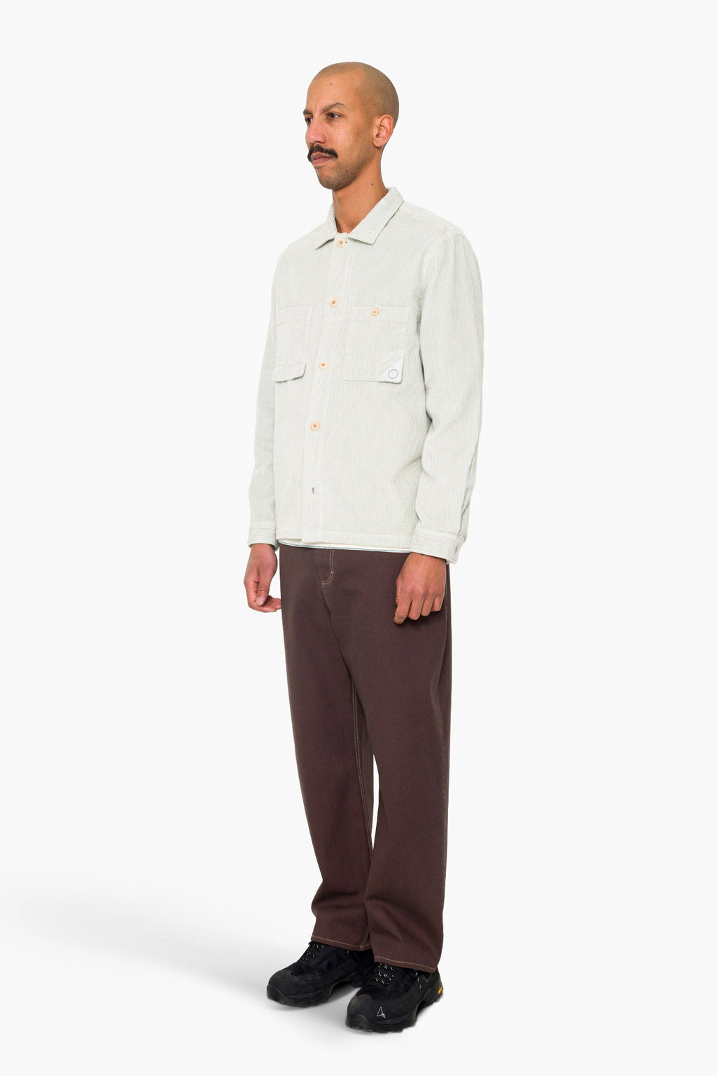 Anniversary Patch Overshirt - Misty Green Chunky Cord