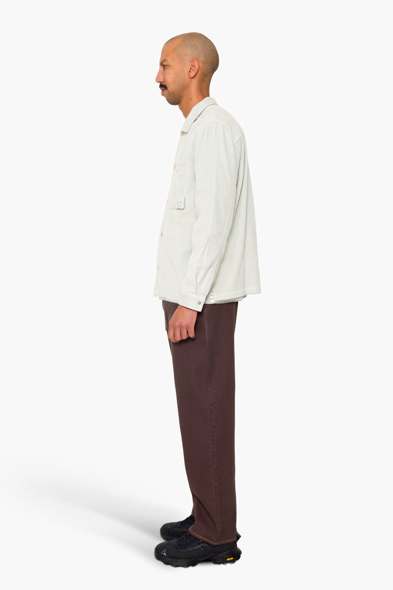 Anniversary Patch Overshirt - Misty Green Chunky Cord