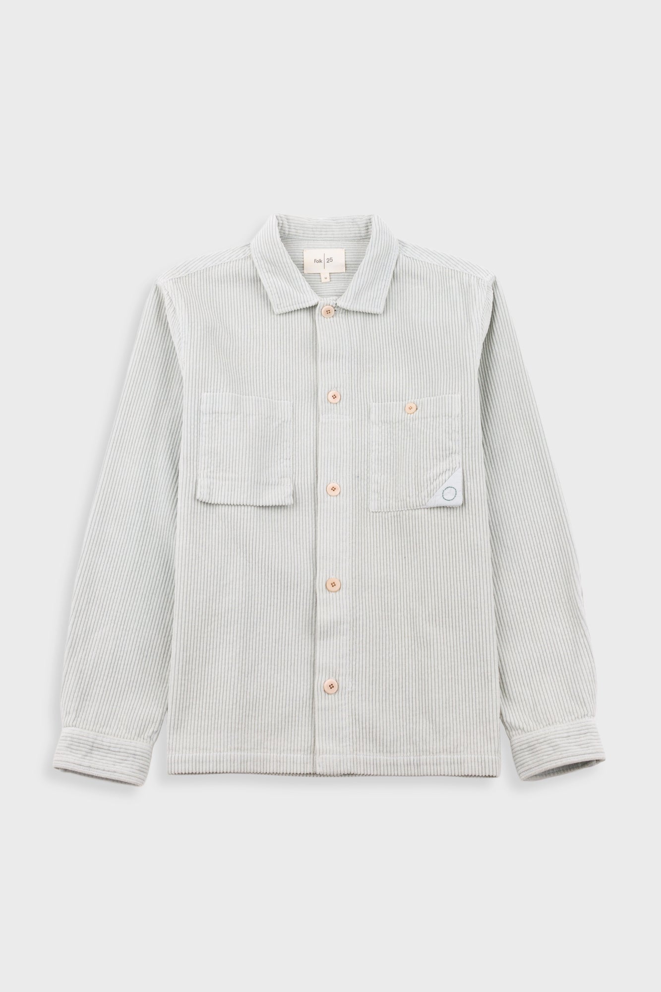 Anniversary Patch Overshirt - Misty Green Chunky Cord