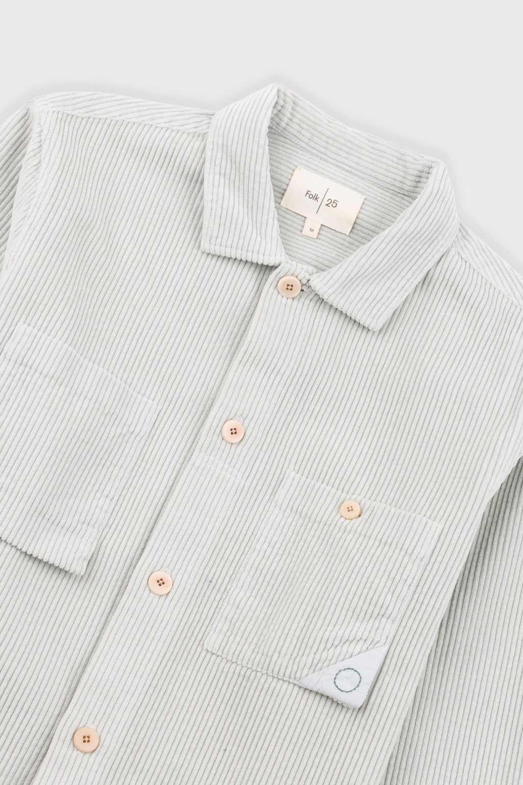 Anniversary Patch Overshirt - Misty Green Chunky Cord