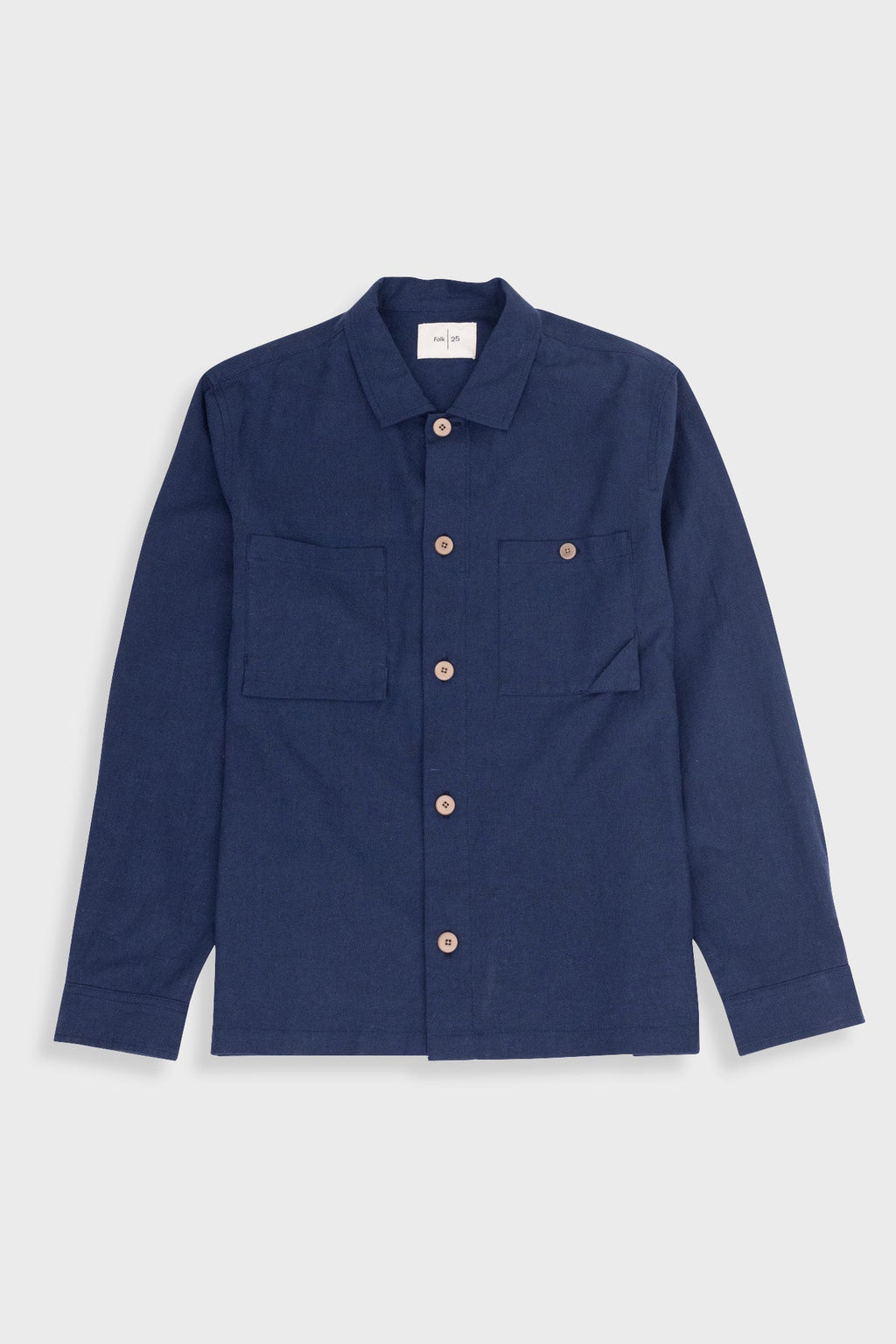 Anniversary Patch Overshirt - Navy Linen