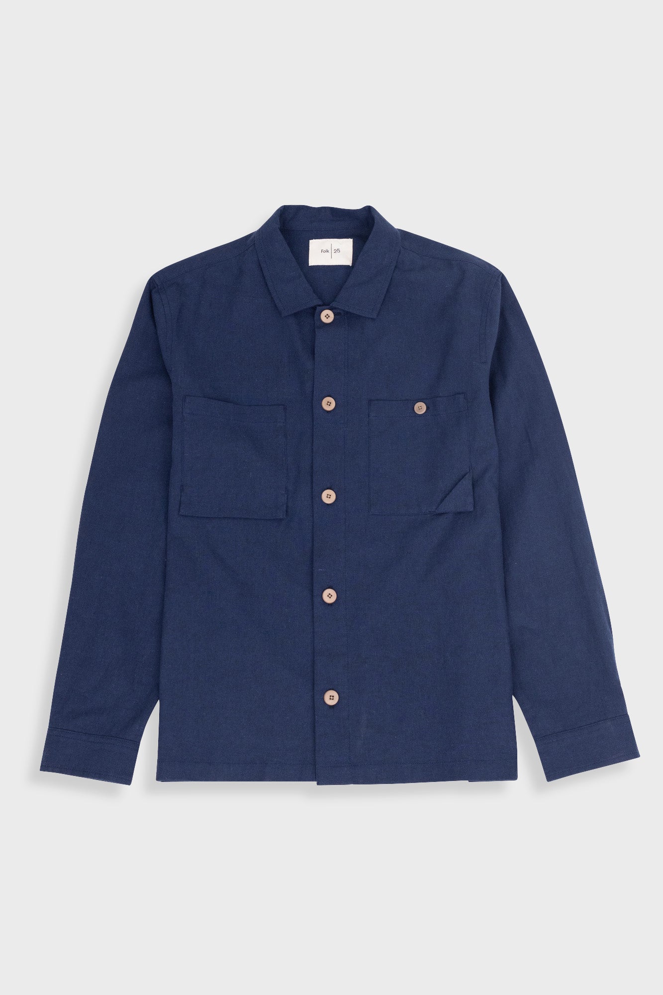 Anniversary Patch Overshirt - Navy Linen