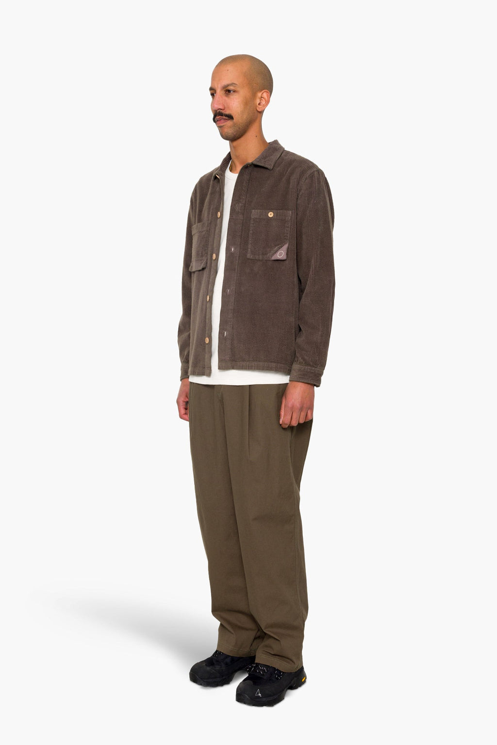 Anniversary Patch Overshirt - Rich Brown Chunky Cord