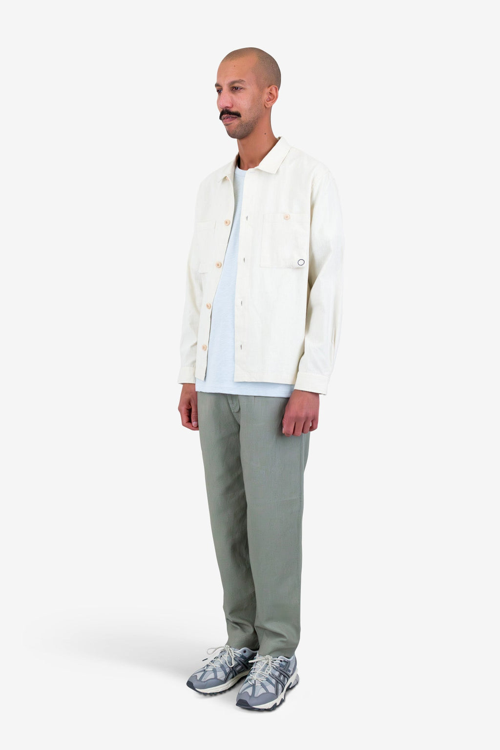 Anniversary Patch Overshirt - Stone Linen