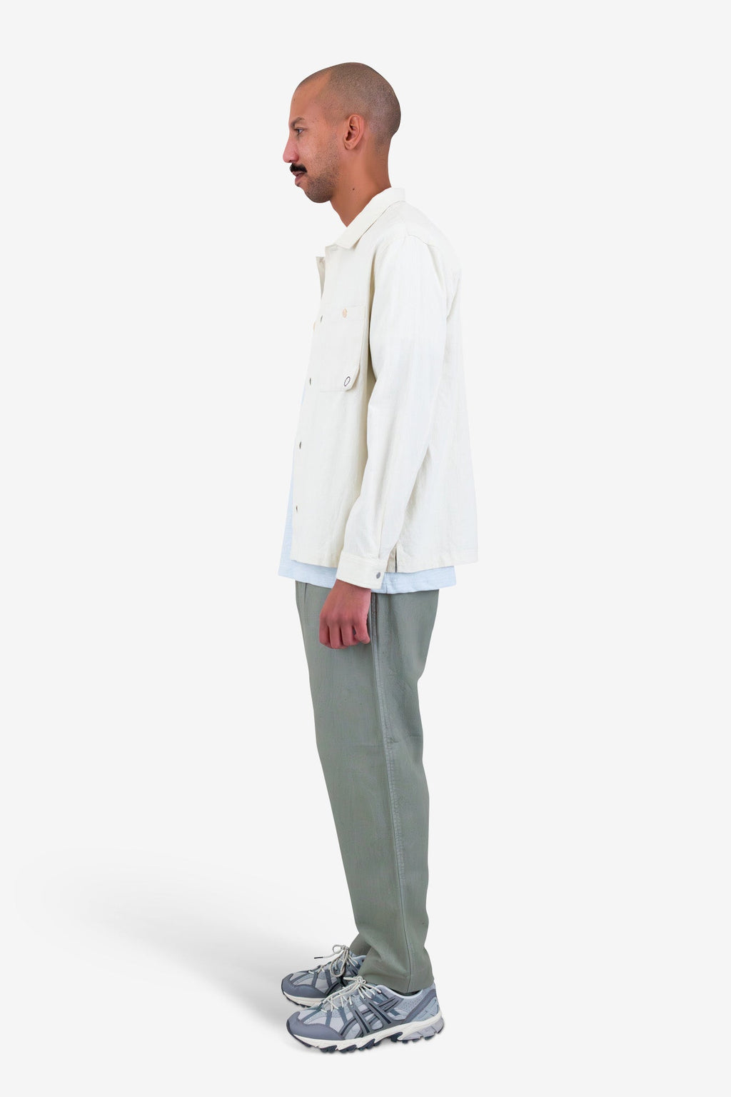 Anniversary Patch Overshirt - Stone Linen