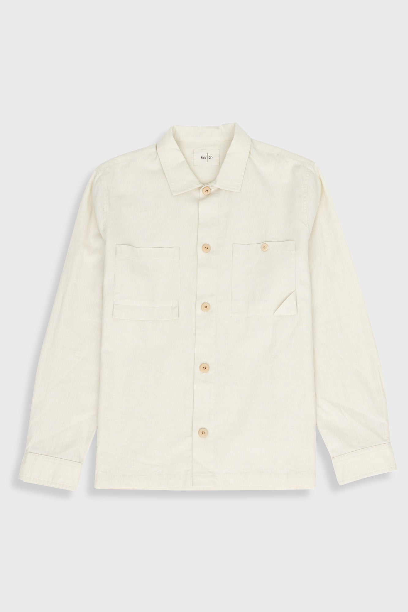 Anniversary Patch Overshirt - Stone Linen
